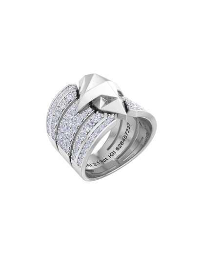 Athena Diamond Shield Ring 100 - Sofia Al Asfoor  